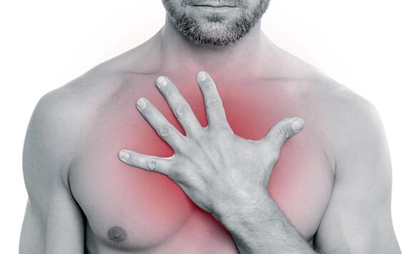 Krūtinės skausmas sergant krūtinės ląstos osteochondroze