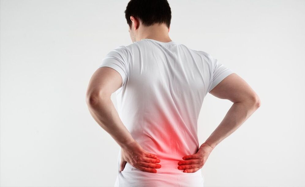 apatinės nugaros dalies skausmas dėl osteochondrozės